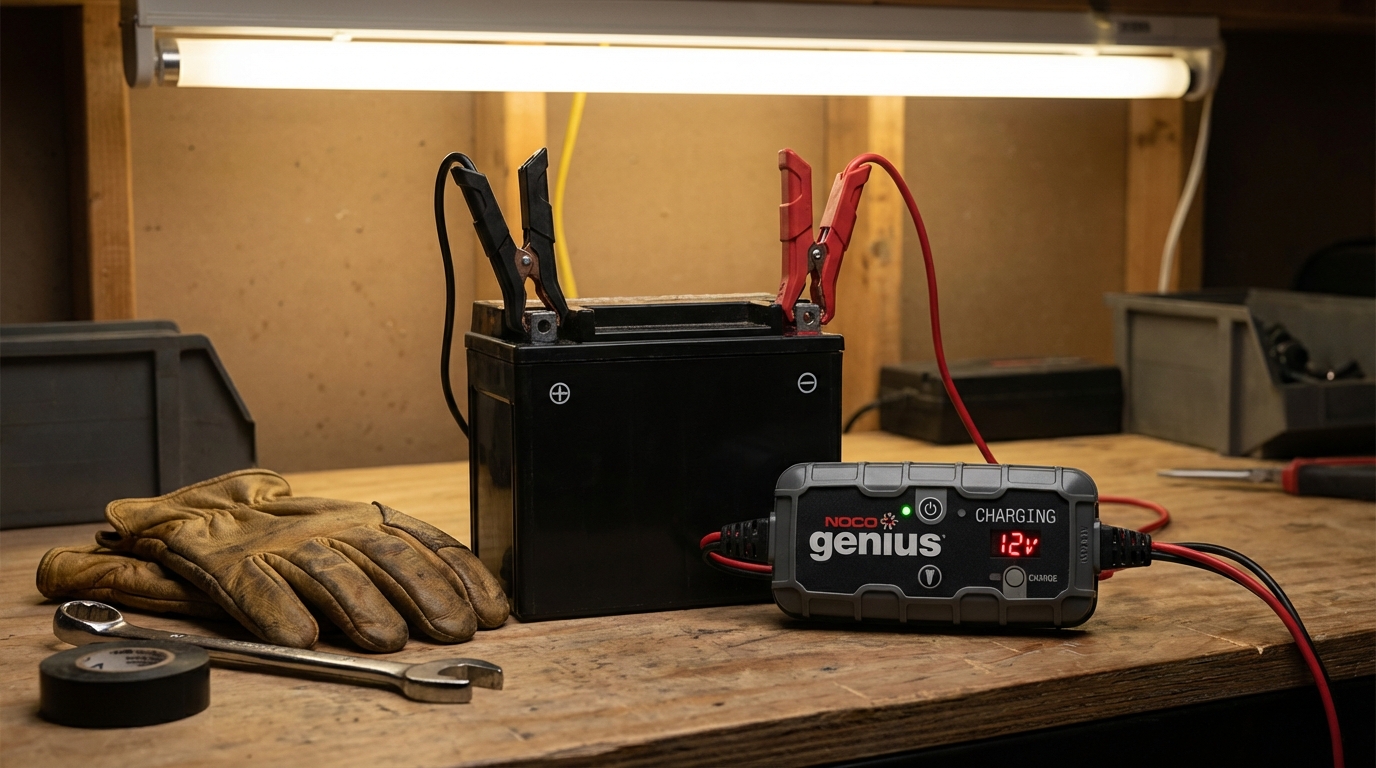 apprenez à charger correctement la batterie de votre moto en choisissant le chargeur adapté pour éviter tout dommage et prolonger sa durée de vie.